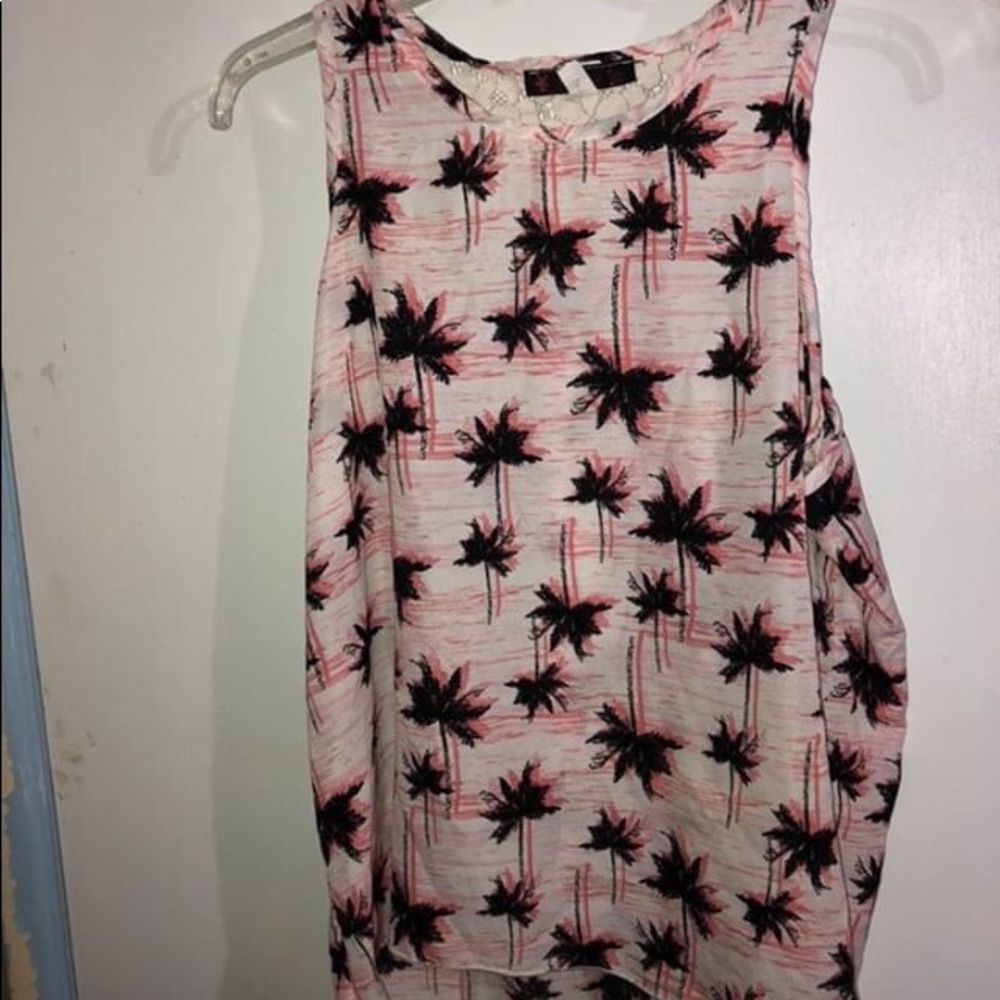 Palm tree tank top
